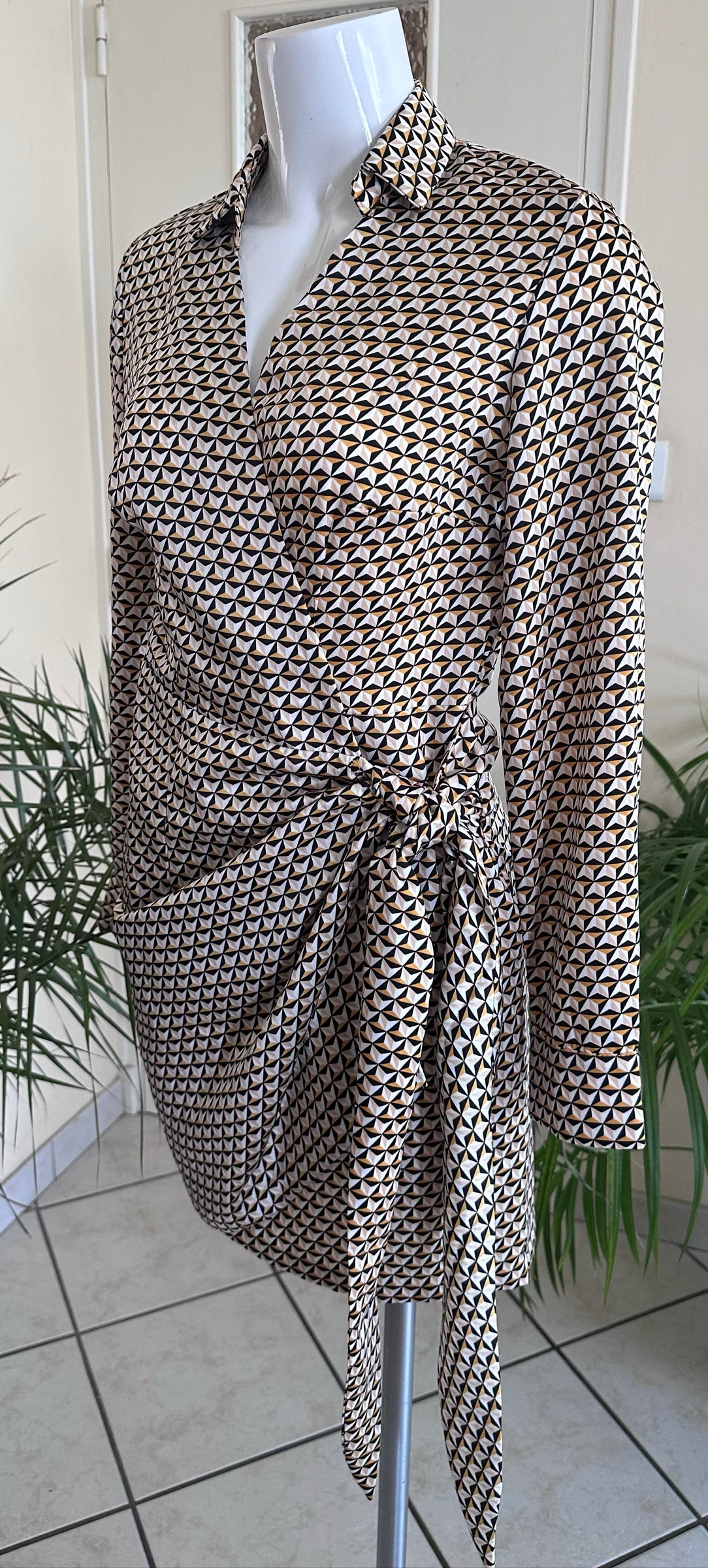 Vestido cache-cœur estampado NOVO Grain de Malice – Tamanho 36 – photo 7